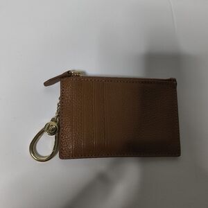 Cole Haan Leather Zip Card Case